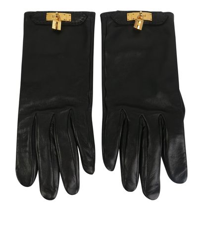 Hermès Kelly Lock Gloves, front view